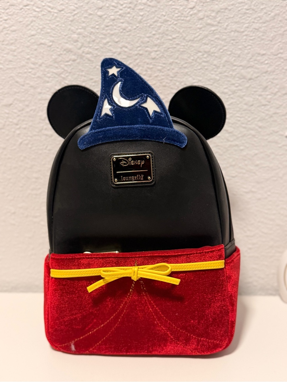 Loungefly Kids Black, Red, Blue & Yellow Sorcerer Mickey Mini Backpack